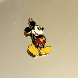 EUC Vtg Disney Mickey Mouse Enamel Pendant Charm